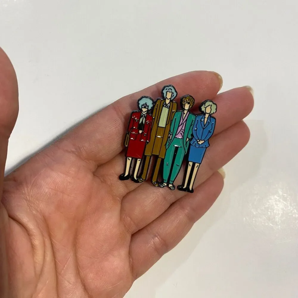 The Golden Girls Enamel Pin Badge Lapel Brooch TV Show Collectible Gift Girls